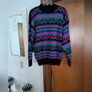 80s Adele Knitwear Vintage Colorful Sweater
